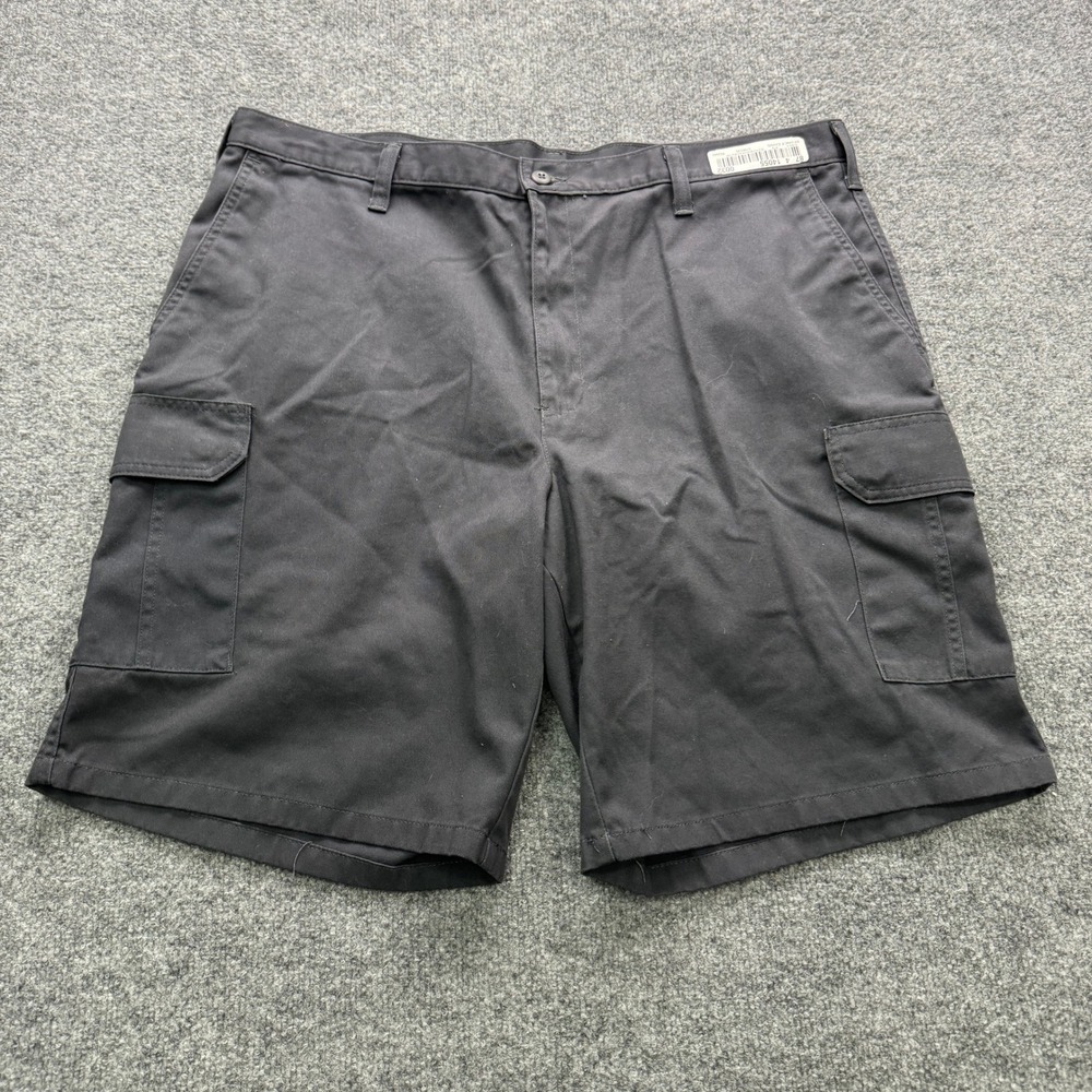 Cintas ComfortFlex Cargo Shorts Mens 42 Black 9.5in Inseam Workwear Casual